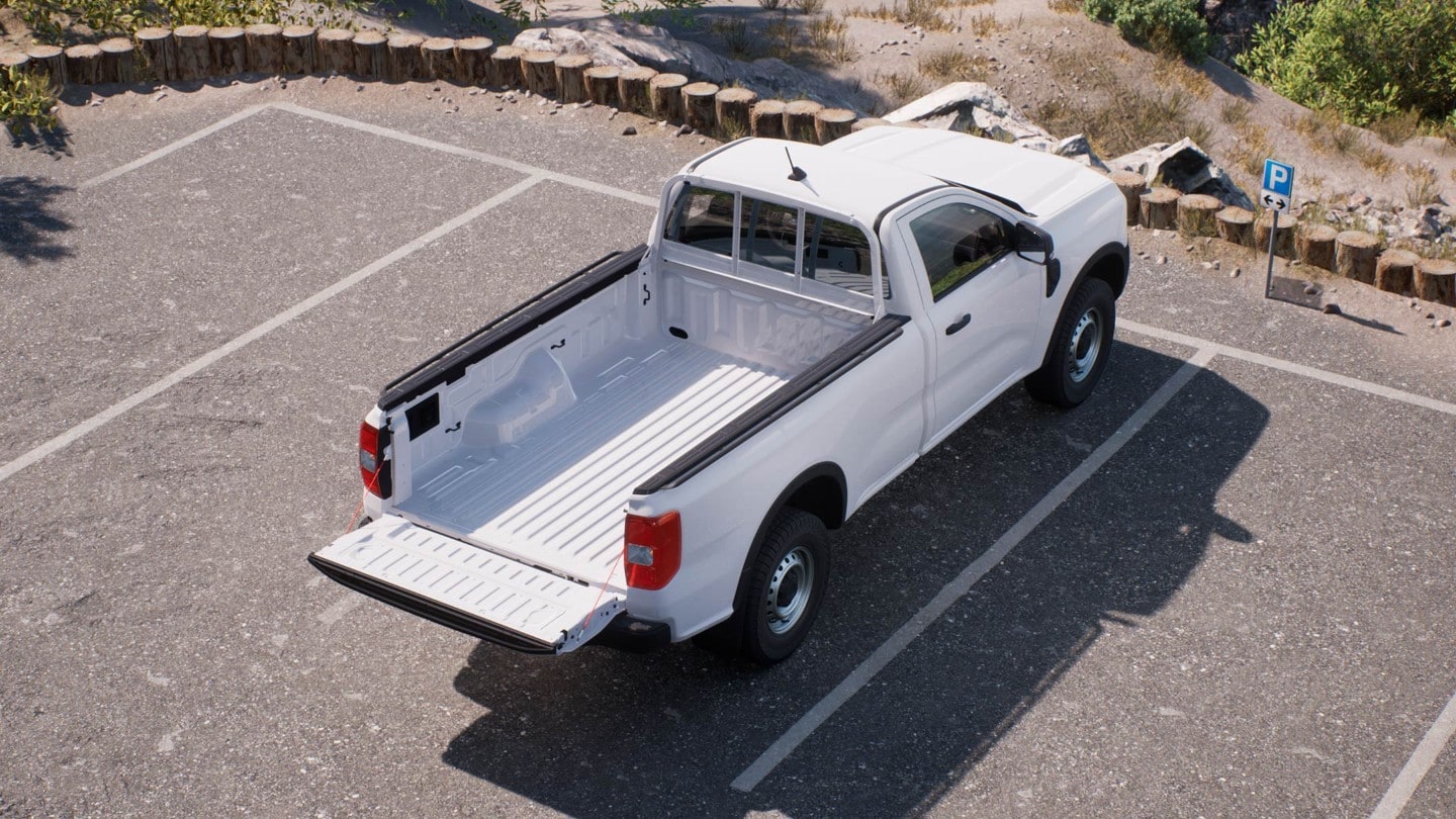 ford P703Ranger eu SH15_DEU_XL_SCB_FrozenWhite_BedCapabilities 16x9 2160x1215 